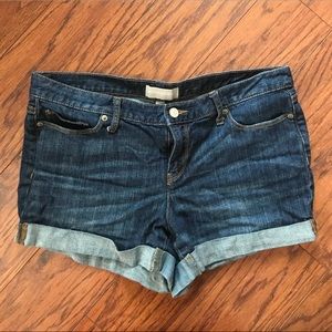 Banana Republic dark jean shorts